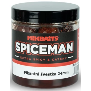 Mikbaits boilie v dipe spiceman  pikantná slivka 250 ml - 24 mm