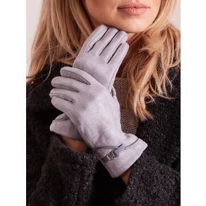 Elegant gray gloves for women