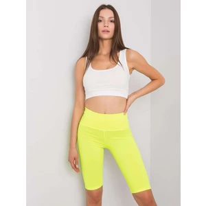 Fluo yellow shorts from Serena cycling shoes