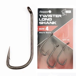 Nash háčky twister long shank micro barbed 10 ks-velikost 4