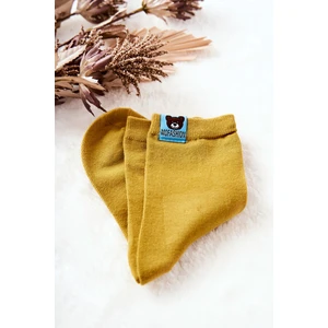 Kids' socks with teddy bear Yellow