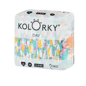 KOLORKY DAY - štetec - M (5-8 kg) - 21 ks - jednorázové ekoplienky