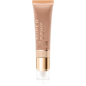 Makeup Revolution Super Dewy Skin Tint Moisturizer - Tan KOLORYZUJĄCA EMULSJA NAWILŻAJĄCA 55 ml