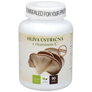 Natural Medicaments Hlíva ústřičná Premium s vitamínem C 90 cucacích tbl.