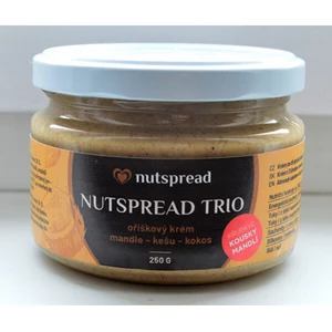 Nutspread Oříškový krém Trio ze tří druhů ořechů s křupavými mandlemi 250 g