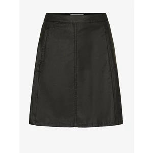 Black Leatherette Skirt Noisy May Peri - Women