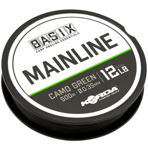 Korda vlasec basix main line camo green 500 m - 0,35 mm 5,4 kg