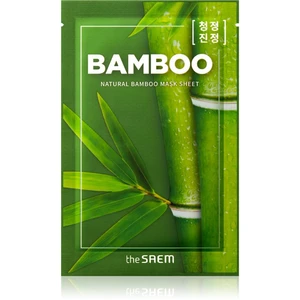 The Saem Natural Mask Sheet Bamboo plátýnková maska se zpevňujícím účinkem 21