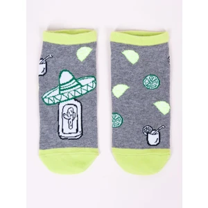 Yoclub Unisex's Ankle Cotton Socks Patterns Colors SK-86/UNI/04