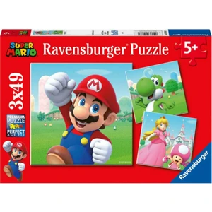 Ravensburger Puzzle Super Mario 3 x 49 dílků