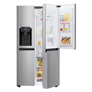 Americká chladnička LG GSJ760PZZE strieborná americká chladnička • výška 179 cm • objem chladničky 411 l / mrazničky 214 l • energetická trieda E • 10