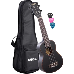 Cascha HH2305 Premium Tenorové ukulele Čierna