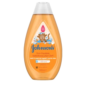 Johnson's® Wash and Bath pena do kúpeľa a čistiaci gél 2 v 1 500 ml