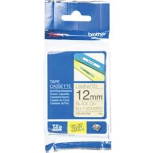 Brother TZ-MPGG31 / TZe-MPGG31, 12mm x 4m, černý tisk / zlatý podklad, originální páska