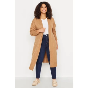 Trendyol Curve Plus Size Cardigan - Braun - Oversize