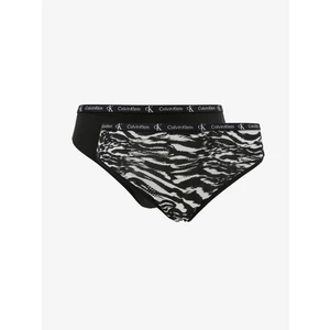 Nohavičky Calvin Klein Underwear 2-pak čierna farba
