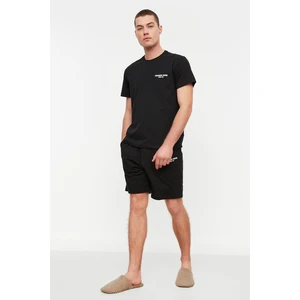 Trendyol Pajama Set - Black - Plain