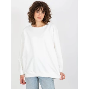 Women's classic over size sweatshirt - ecru