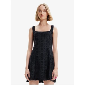 Black Ladies Lace Dress Desigual Newcastle - Women