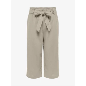 Beige Women's Croated Linen Trousers JDY Say - Women