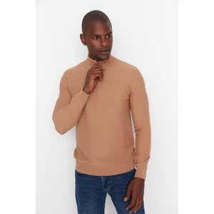 Trendyol Sweater - Brown - Slim fit