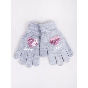 Yoclub Kids's Gloves RED-0099G-AA50-008