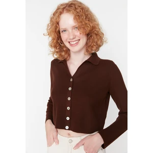 Trendyol Cardigan - Brown - Regular fit