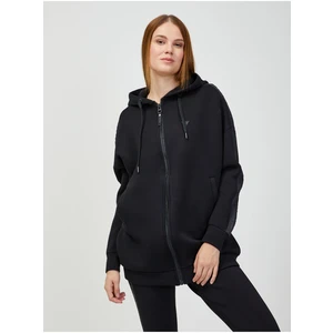 Black Women's Zippered Hoodie Guess Allie - Women