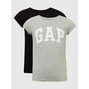 Kids T-shirts with logo GAP, 2pcs - Girls