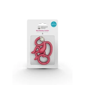 Mini Monkey Teether - RUBINE RED