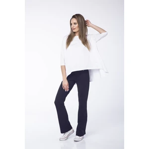 Look Made With Love Woman's Trousers 320 Grace Navy Blue