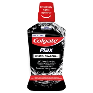 Colgate Plax Charcoal ústna voda proti zubnému povlaku a pre zdravé ďasná bez alkoholu 500 ml