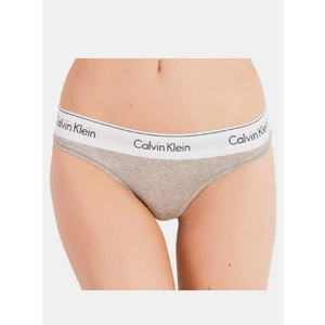 Women's thong Calvin Klein gray (QF5117E-020)