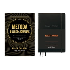 Výhodný balíček: Metoda Bullet Journal + zápisník Leuchtturm 1917 ČERNÝ (Bullet Journal Edition2) - Ryder Carroll (kniha)