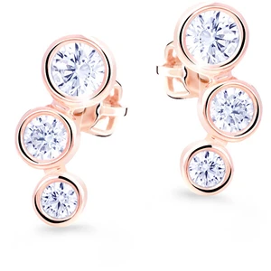 Cutie Jewellery Pôvabné náušnice s trblietavými zirkónmi Z8030-30-10-X-4