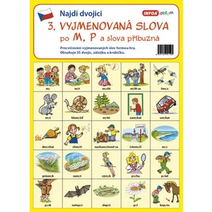 Najdi dvojici - ČJ-3. Vyjmenovaná slova po M, P