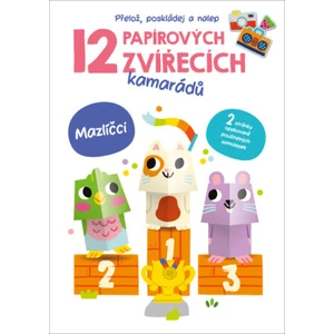 12 papírových zvířecích kamarádů Mazlíčci