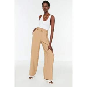 Trendyol Beige Belted Trousers