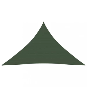 Stínící plachta trojúhelníková HDPE 3 x 3 x 3 m Dekorhome Tmavě zelená,Stínící plachta trojúhelníková HDPE 3 x 3 x 3 m Dekorhome Tmavě zelená
