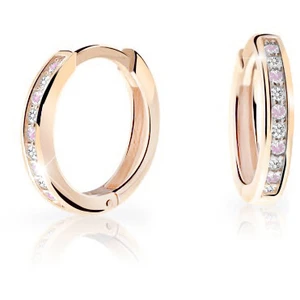 Cutie Jewellery Nadčasové kruhové náušnice so zirkónmi C3343-80-20-X-4 0,9 cm