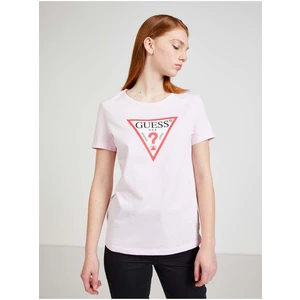 Light Pink Women's T-Shirt Guess - Women