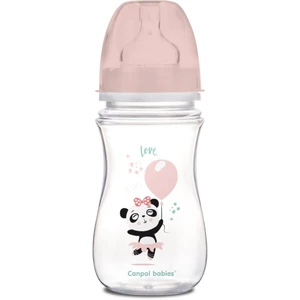 Canpol babies Exotic Animals kojenecká láhev Pink 240 ml