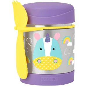 SKIP HOP Zoo Termoska na jedlo s lyžičko/vidličkou Jednorožec 325 ml, 12 m+