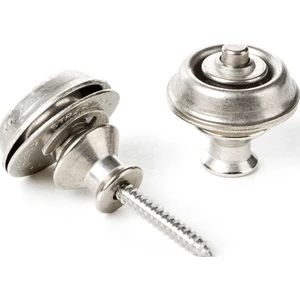 Dunlop Straplok Dual Design Hevederzár Vintage Nickel