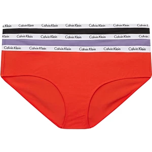 Calvin Klein 3 PACK - dámské kalhotky Bikini PLUS SIZE QD3801E-1CX 3XL