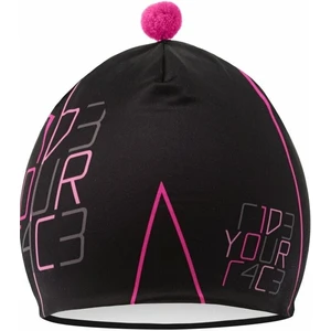 R2 Pompon Beanie Black/Pink/Gray M