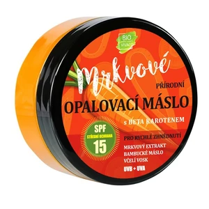 Přírodní opalovací mrkvové máslo SPF 15 150 ml