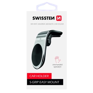 Magnetický držák do ventilace auta Swissten Easy Mount, silver