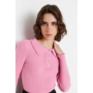 Trendyol Sweater - Pink - Slim fit