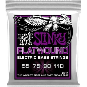 Ernie Ball Power Slinky Flatwound Electric Bass Strings - 55-110 Gauge